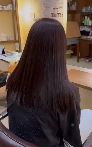 ロング カラー hair&makeRIHGA所属・善方 心音のヘアスタイル