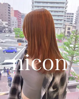 ロング 髪質改善 上品艶感カラーのヘアスタイル