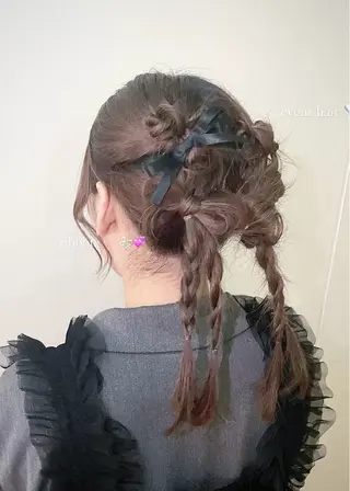 ヘアアレンジ Sac.恵比寿所属・韓国スタイル/ 艶髪カラー/ひなののヘアスタイル