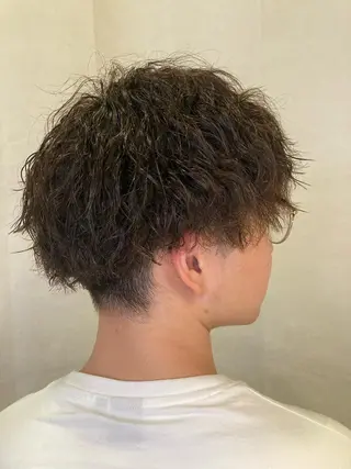 ショート パーマ メンズ 宮原 佳苗のヘアスタイル