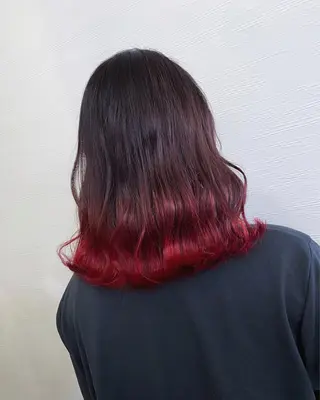 ミディアム カラー パーマ ヘアアレンジ ami by Absolute所属・🐠店長 二田直人🐠のヘアスタイル