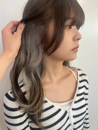 カラー 東茉央/透明感カラー /パーマ🧸銀座のヘアスタイル