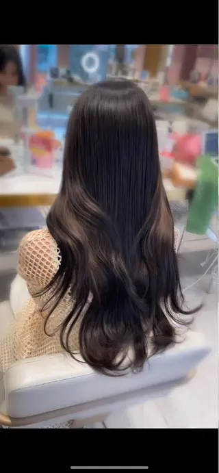 ロング カラー ネイル 顔周り特化/韓国ヘア /レイヤー/吉野幸大のヘアスタイル