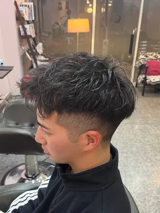 ショート パーマ CuMARi所属・🌈福本 裕也🌈のヘアスタイル