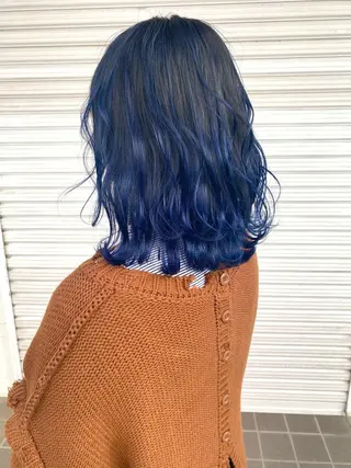 ミディアム カラー lani 天神大名/ブリーチのヘアスタイル