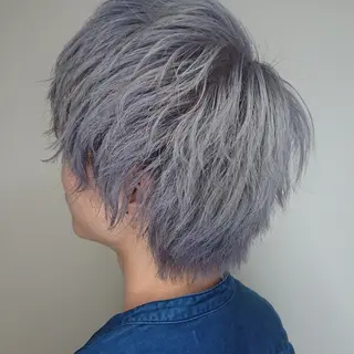 メンズ カラー ヘアアレンジ ブリーチ/ヘアケア/ 艶髪/イギチハルのヘアスタイル