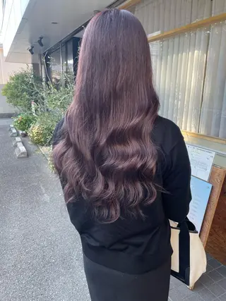 ロング カラー パーマ ヘアアレンジ キッズ ネイル マツエク・マツパ アイブロウ belta.🌱 安藝夏花🌻のヘアスタイル