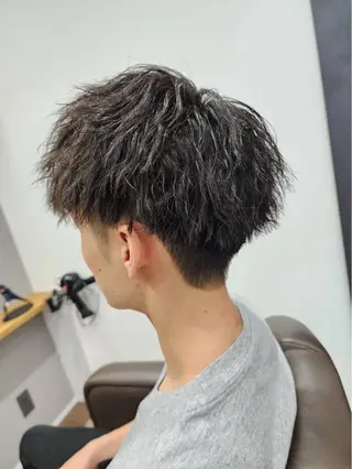 パーマ メンズ 佐名 陽太のヘアスタイル