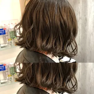 ミディアム カラー Clay所属・及川 祐輔のヘアスタイル