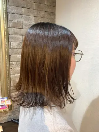 ミディアム カラー HairDesign Azurのヘアスタイル