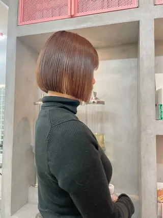 ショート Misaki /ボブ/縮毛矯正のヘアスタイル