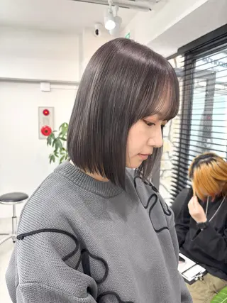 ミディアム カラー ハイトーンカラー 🦋yuri🦋のヘアスタイル