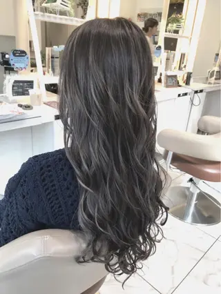 セミロング カラー 山崎俊輔/髪質改善 /バレイヤージュのヘアスタイル