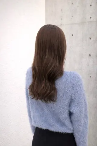 ロング ボブパーマ アヤナのヘアスタイル