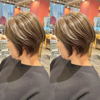 ショート 【似合わせショート】 岡　那輝のヘアスタイル