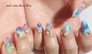 セミロング ネイル ネイルスタジオ シェイクユアハンズのネイルデザイン