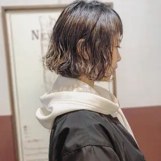 ショート パーマ ノグチ ユウキ/ボブのヘアスタイル