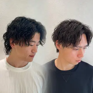 ショート パーマ メンズ Reginavita栄所属・メンズ特化/ 本日空き○/岡本一真のヘアスタイル