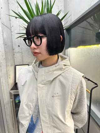 ショート カラー ボブ/似合わせカット /ニュアンスカラーのヘアスタイル