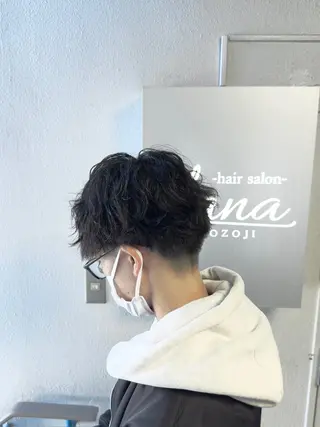 ショート パーマ メンズ テラモト カズヨシのヘアスタイル