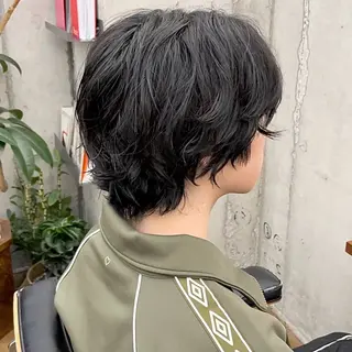 ショート パーマ メンズ ✂︎ウルフ・ショート ✂︎MIKUNIのヘアスタイル