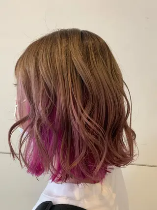 ショート カラー 髪質改善/縮毛矯正 ツヤ髪🩷さつきのヘアスタイル