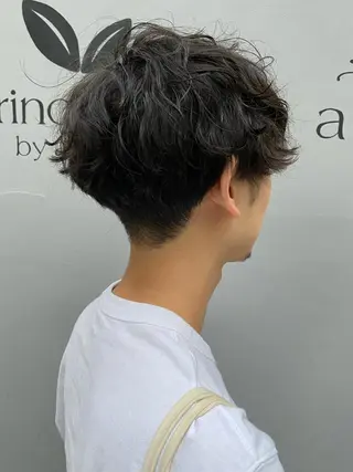 ショート パーマ メンズ HOODS所属・メンズ特化🔥木下 晃徳のヘアスタイル