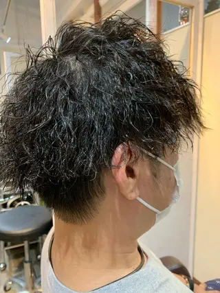 ショート パーマ メンズ hair salon gufo所属・鈴木 英治のヘアスタイル