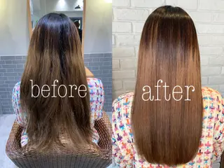 ロング 髪質改善/縮毛矯正 艶カラー/珠聡のヘアスタイル