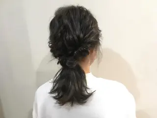 ヘアアレンジ 《放出》Forte マネージャー山根英明のヘアスタイル