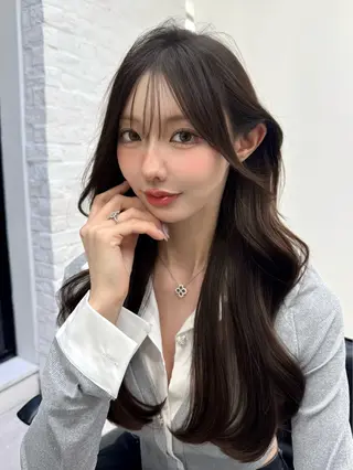 ロング カラー 高島大登/顔周り /レイヤーカットのヘアスタイル