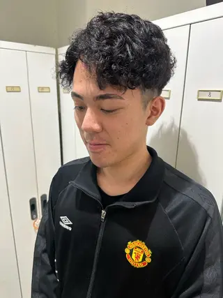 カラー パーマ メンズ ブリーチ/艶カラー /縮毛矯正/みなのヘアスタイル