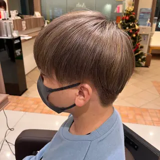 ショート カラー メンズ ナチュラル暖色カラー 🤎 佐藤栞のヘアスタイル