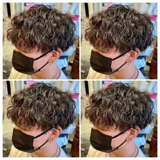 ミディアム パーマ メンズ 🟣メンズパーマ 川端 永遠🟣のヘアスタイル