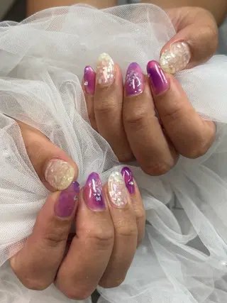 ネイル 三本 綾奈のネイルデザイン