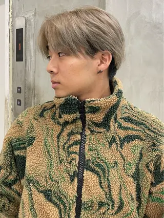 ミディアム メンズ メンズカット パーマ[佐橋]のヘアスタイル