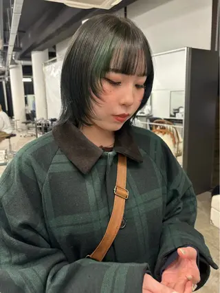 ショート カラー ✩デザインカラー /レイヤー✩momoのヘアスタイル