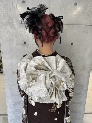 ロング カラー ヘアアレンジ yuuna/ ハッシュカット🎀のヘアスタイル