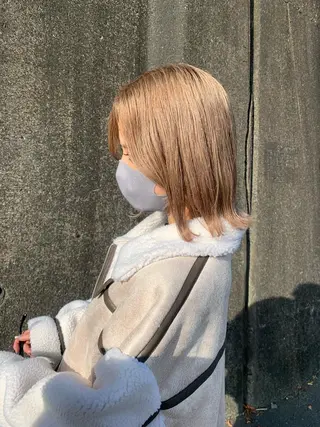 ミディアム 表参道店大人っぽ ブラウン🪞TOWAのヘアスタイル