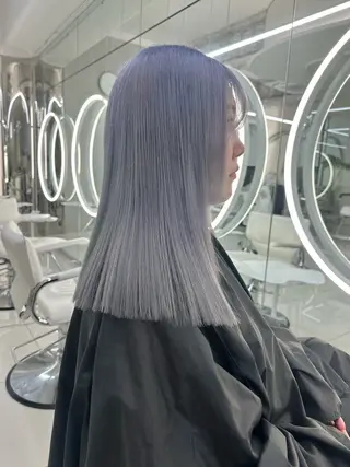 ミディアム ハイトーンボブ Mizuki.のヘアスタイル