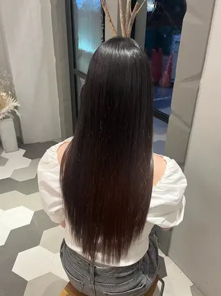 ロング 暖色/顔周り /ヘアメ/あつはのヘアスタイル