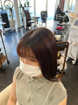 ショート パーマ 【髪質改善/縮毛矯正 /カラー】ホサカのヘアスタイル