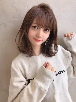 ミディアム Silk-lei【銀座店】所属・銀座/美髪縮毛矯正 /髪質改善/山本翔華のヘアスタイル