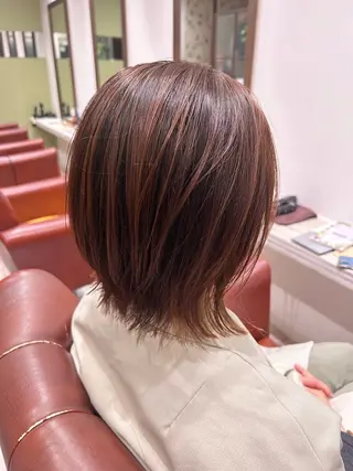 ミディアム カラー 海老名 理香子のヘアスタイル