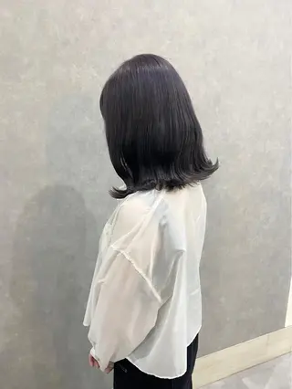 ミディアム カラー つちくら あみのヘアスタイル