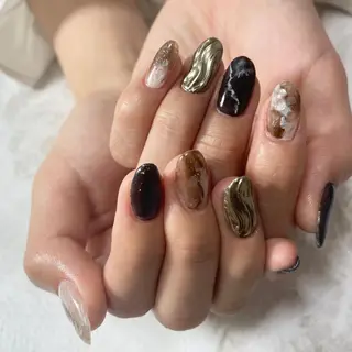 ネイル Ray. ／綺麗目ニュアンスのネイルデザイン