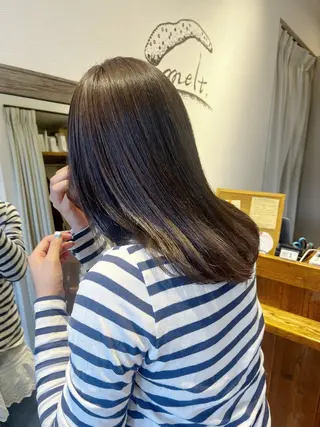 ミディアム カラー 上品な暖色/丸みボブ Chie🪷のヘアスタイル