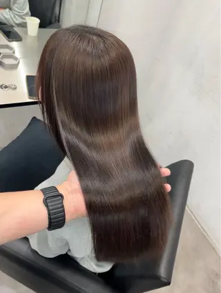 ロング 髪質改善/縮毛矯正 梅田茶屋町/西尾祐作のヘアスタイル