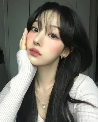 ロング カラー 中韓レイヤー/ ブラウン🤎はやとのヘアスタイル