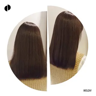 ミディアム セミロング カラー ✨縮毛矯正✨髪質改善 ナカシマ ユミのヘアスタイル